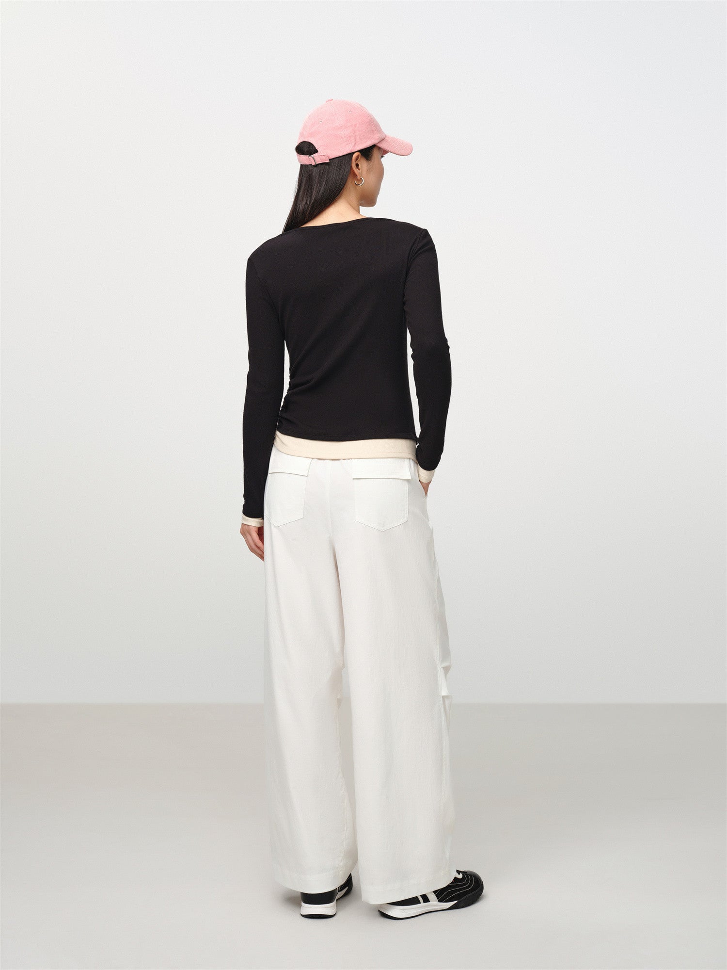 Slim-Fit Knit Base Layer Top | Black
