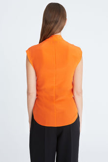 Halston | Lola Cdc Tie Front Top | Orangeade