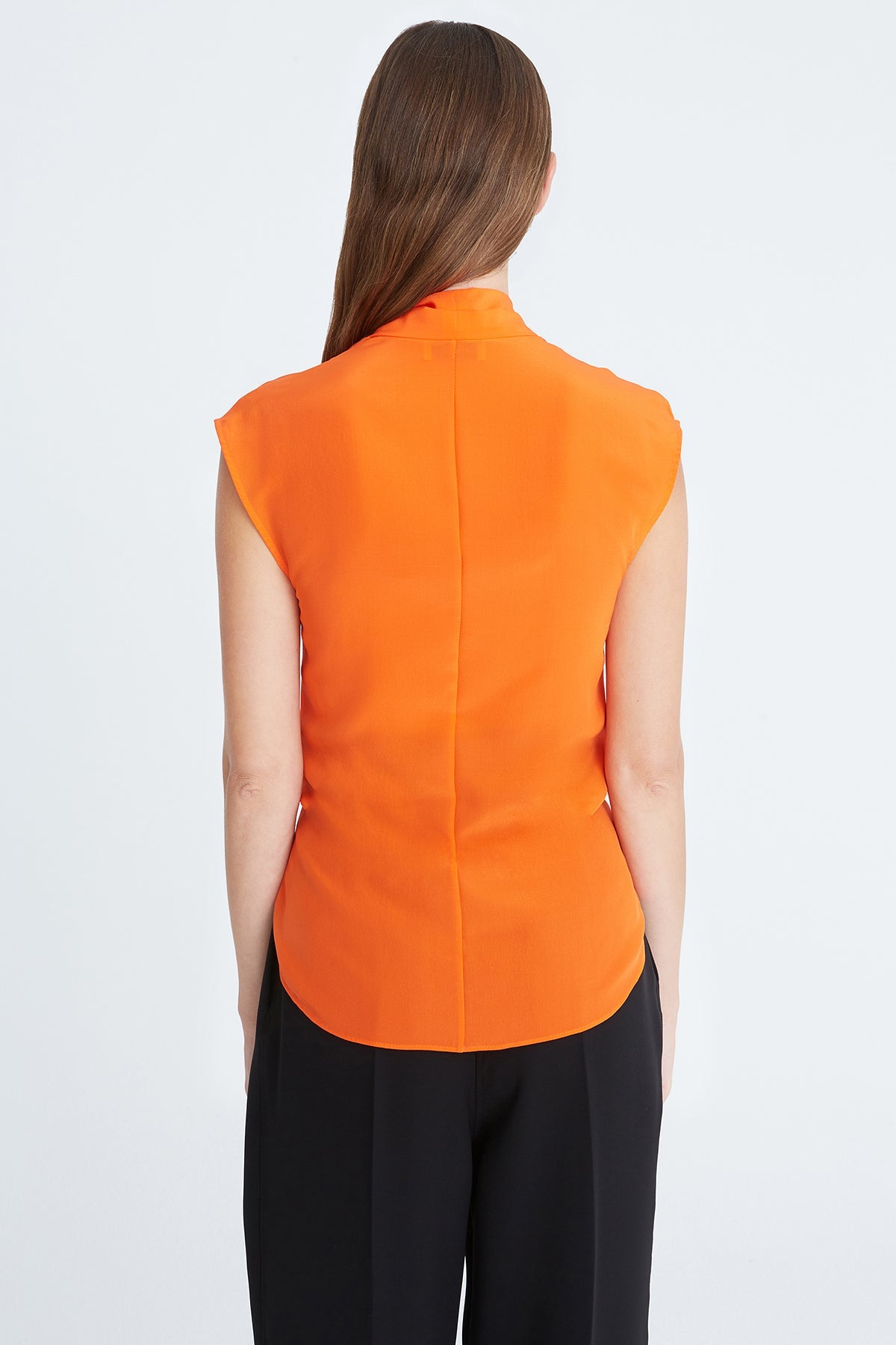 Halston | Lola Cdc Tie Front Top | Orangeade