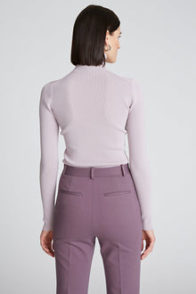 Halston | Ty Turtleneck In Matte Viscose | Light Plum