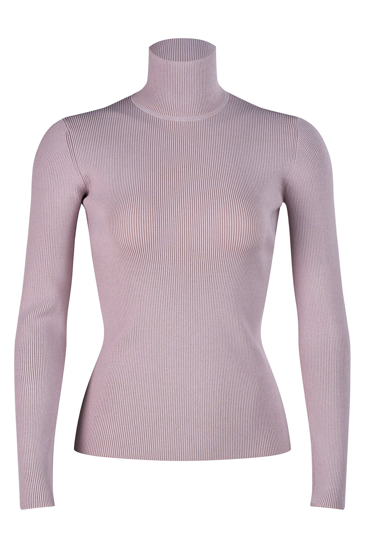 Halston | Ty Turtleneck In Matte Viscose | Light Plum
