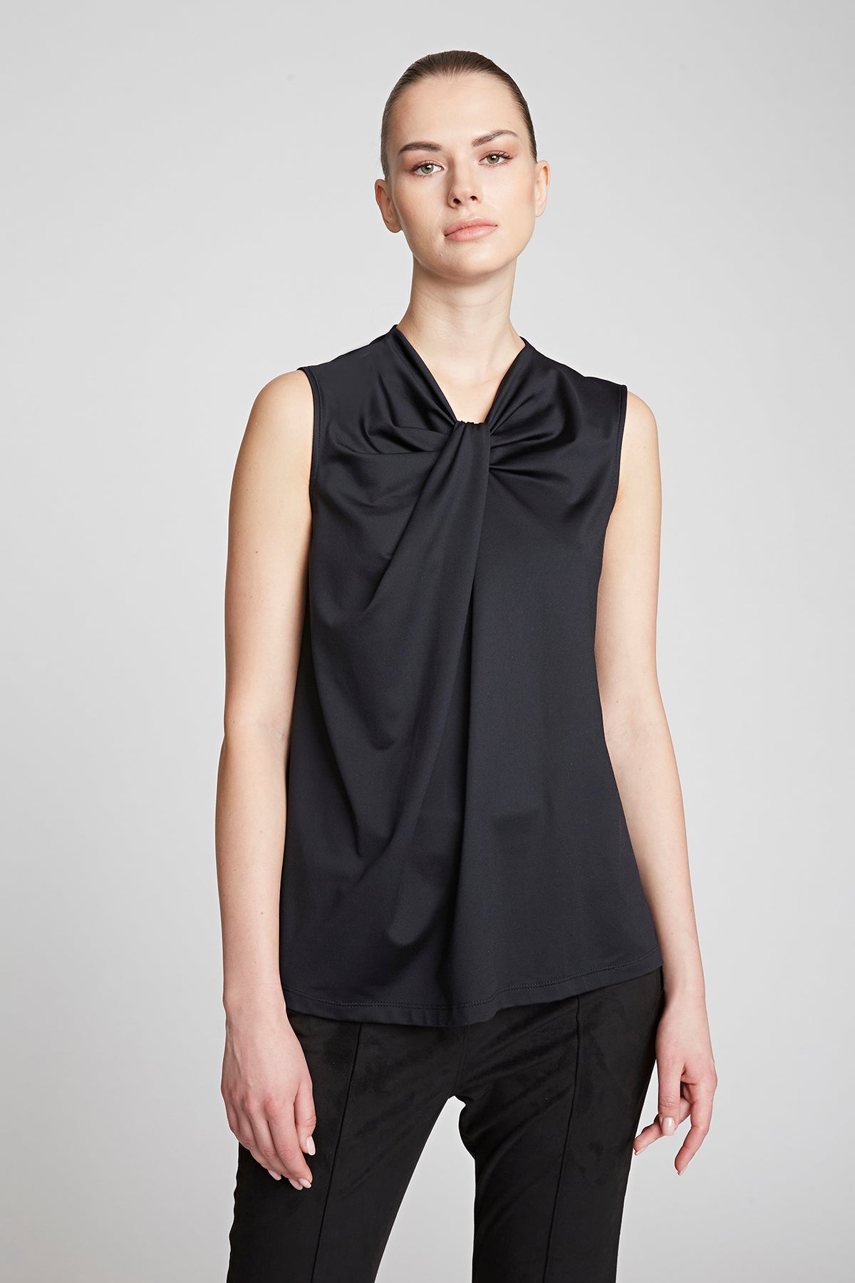 Halston | Mckinley Top In Luxe Jersey | Black