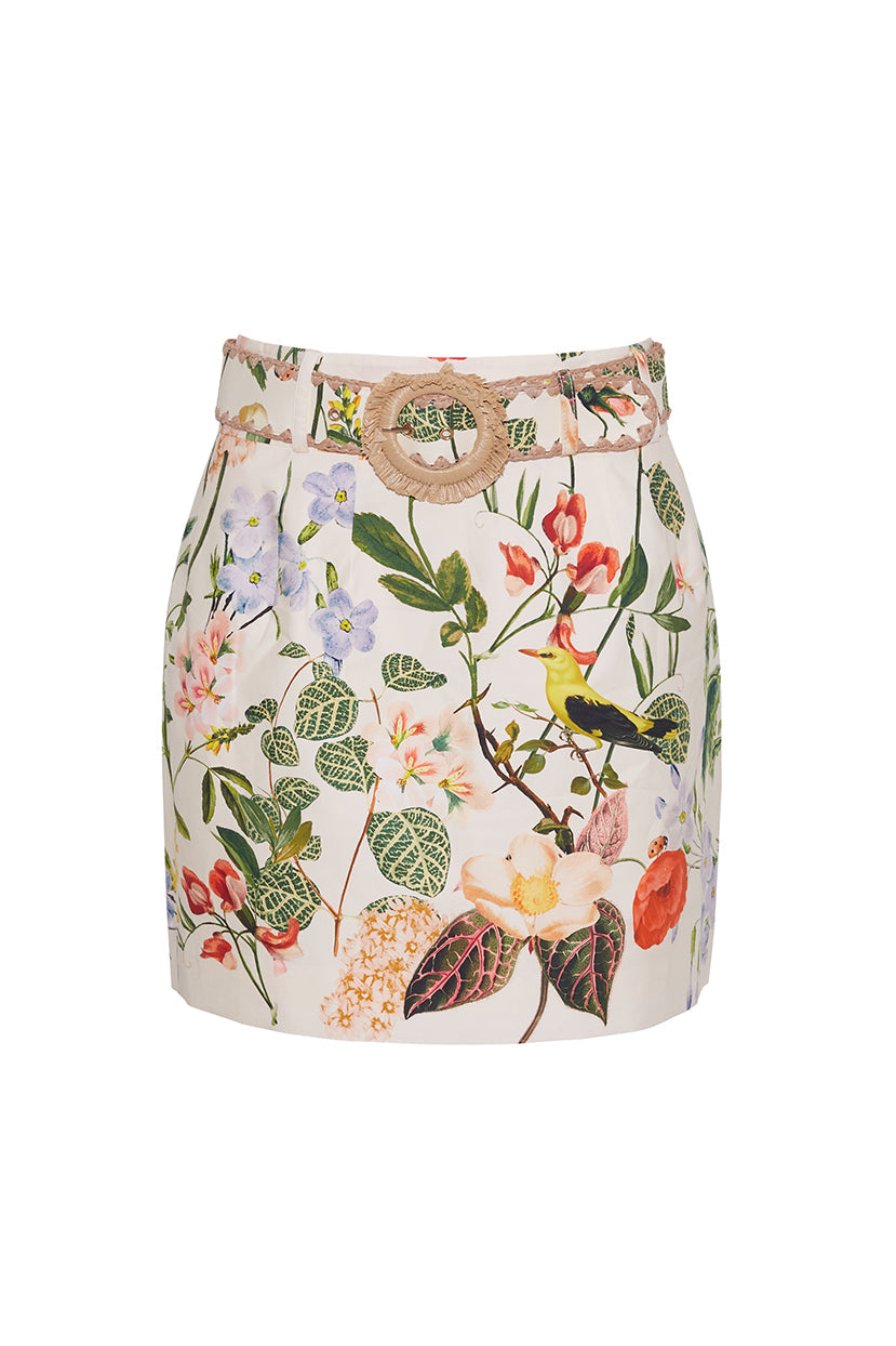 Blaze Mini Skirt | Nectar Egret