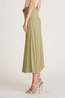 Halston | Gianna Twist Jersey Skirt | Celadon