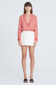 Halston | Hallie Cotton Twill Skort | Chalk