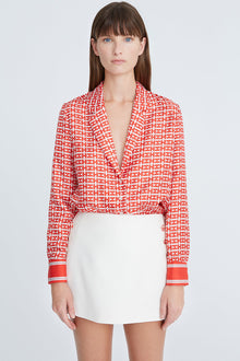 Halston | Hallie Cotton Twill Skort | Chalk