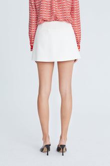 Halston | Hallie Cotton Twill Skort | Chalk