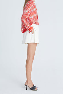 Halston | Hallie Cotton Twill Skort | Chalk