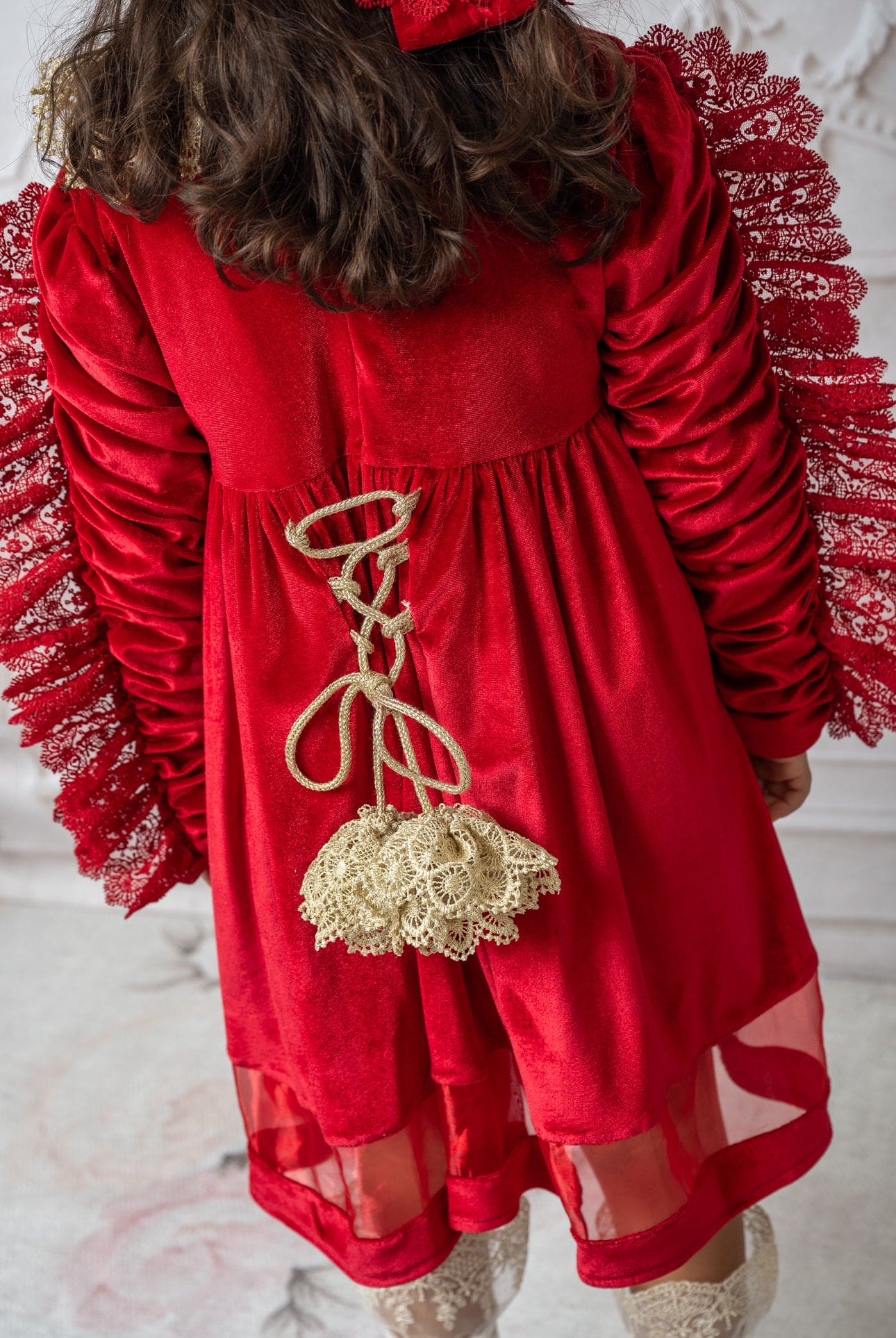 Baby Girls | Victoria Velvet Dress | Red