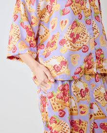Waffles in Bed - Petite Eco Satin Wildest Dreams Set - Lavendar - Printfresh