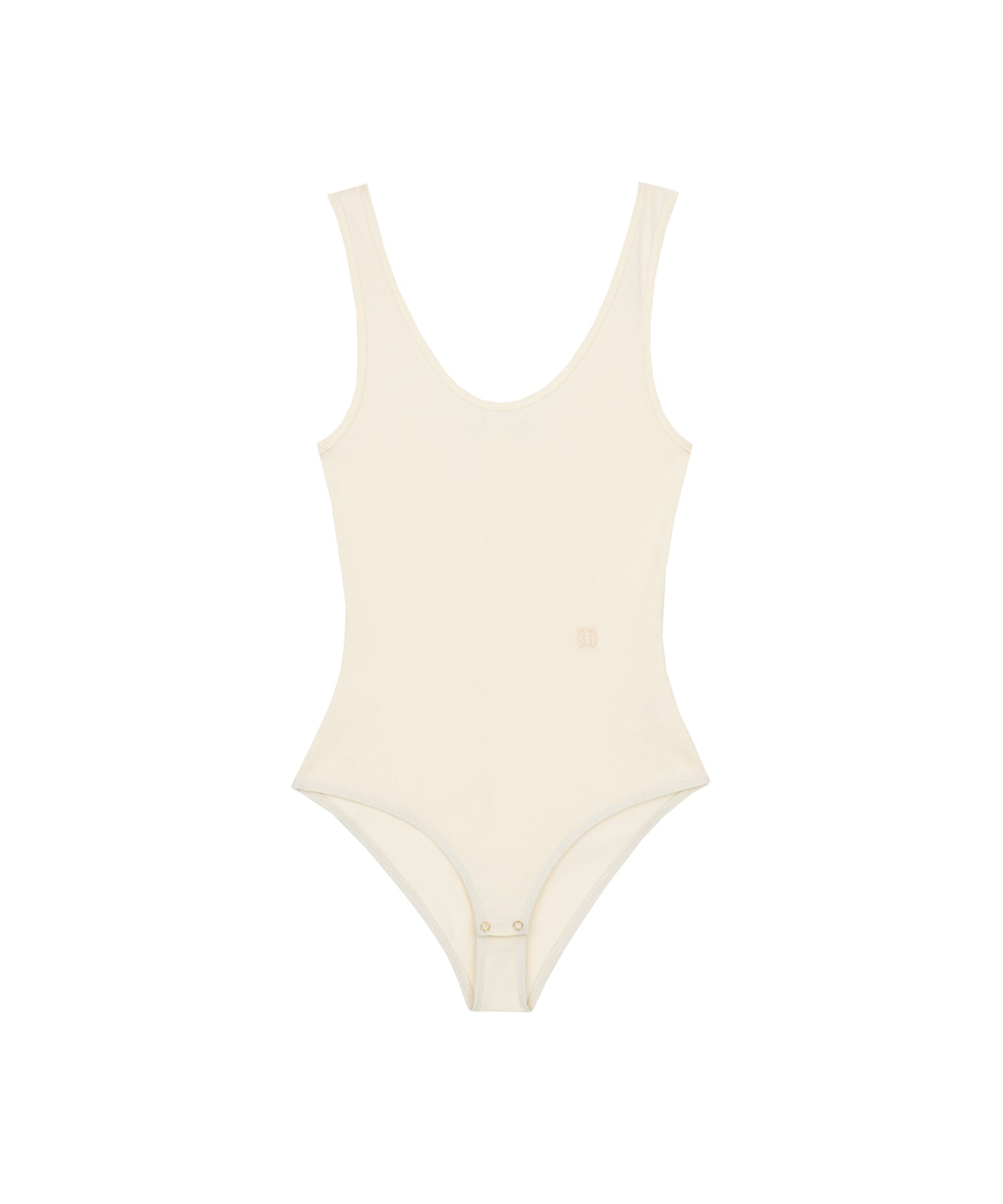 Kenli Ribbed Cotton-Jersey Bodysuit | Creme