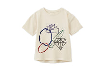 Unisex | Short Sleeve Embroidered Organic Cotton T-Shirt | Vild Lab No. 12 - Earth Rocks! Print