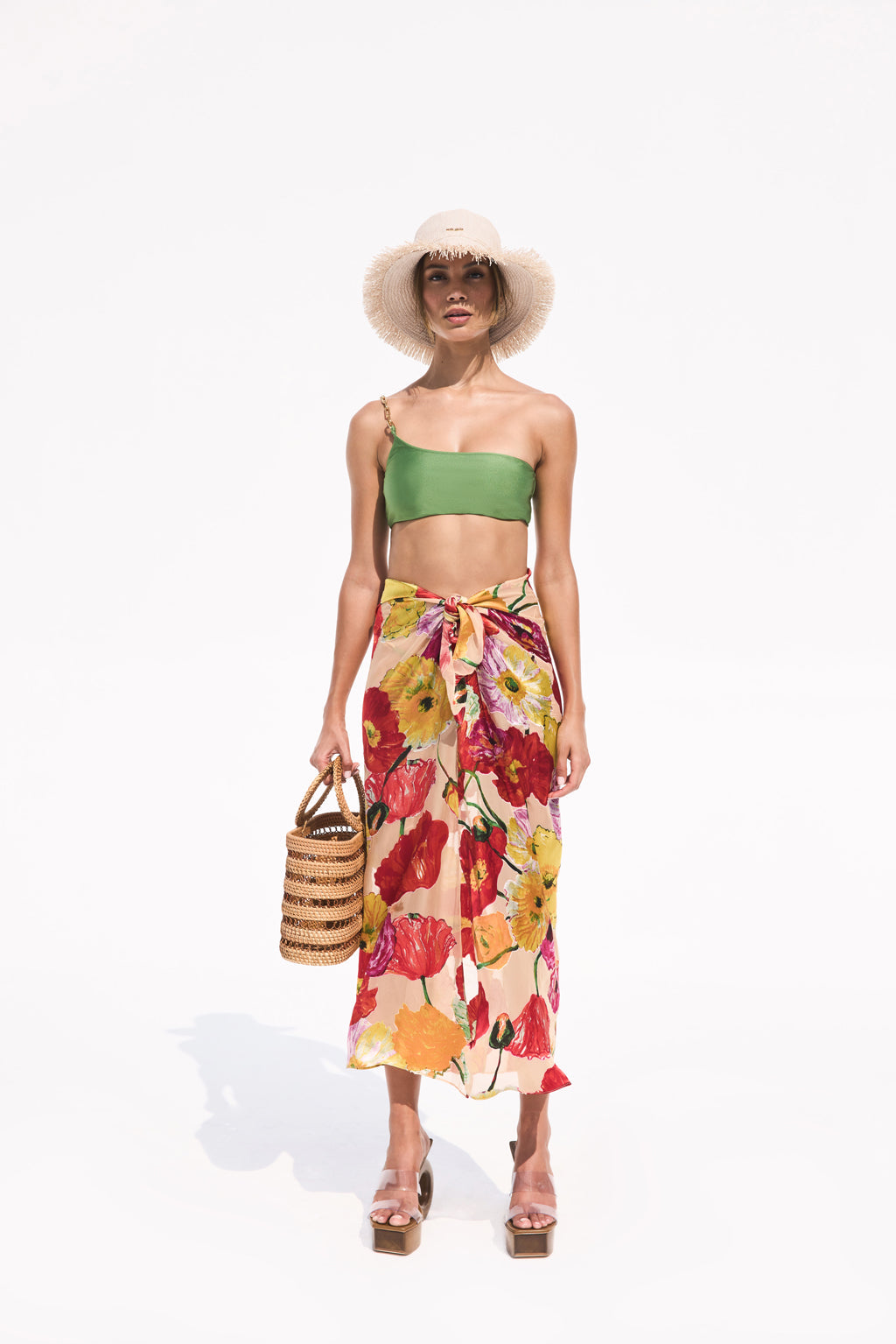 Nila Skirt Coverup | Painted Floral