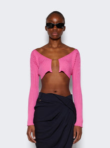 Women | Jacquemus | La Maille Pralu Cardigan Neon | Pink