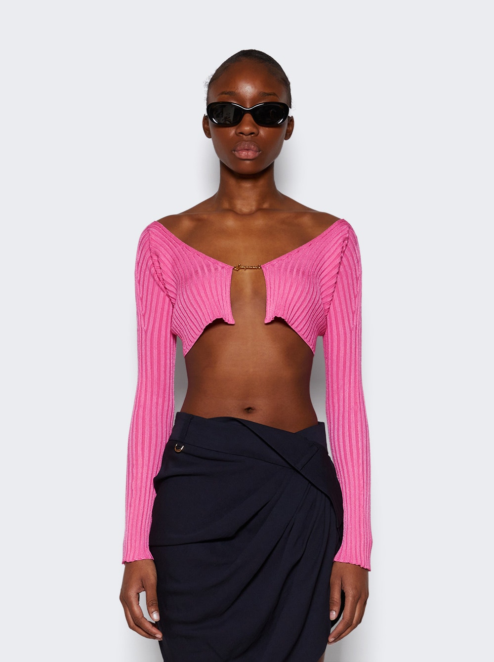 Women | Jacquemus | La Maille Pralu Cardigan Neon | Pink