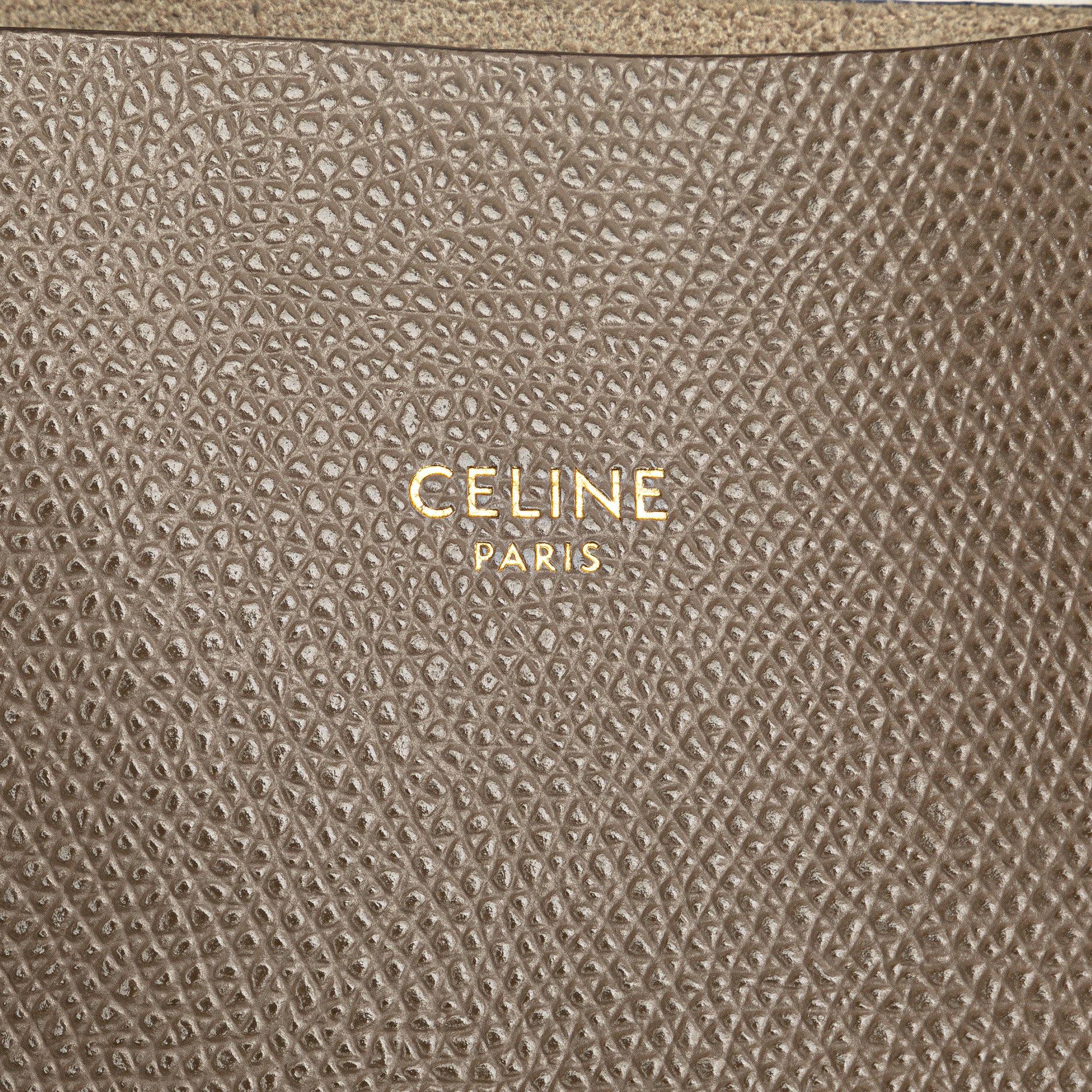 Celine | Pre-Owned Small Grained Calfskin Vertical Cabas Satchel | Brown/Beige