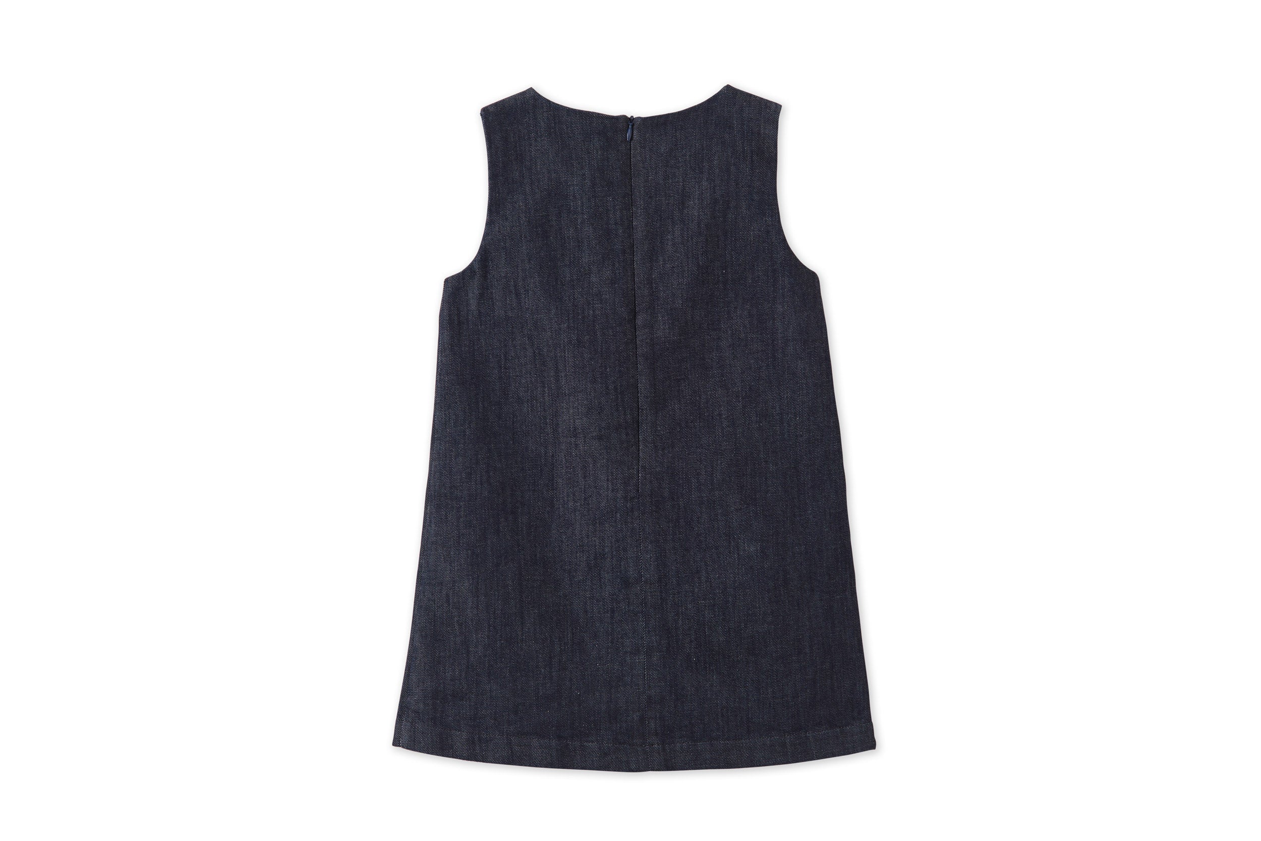 Girls | Organic Denim Dress | Blue