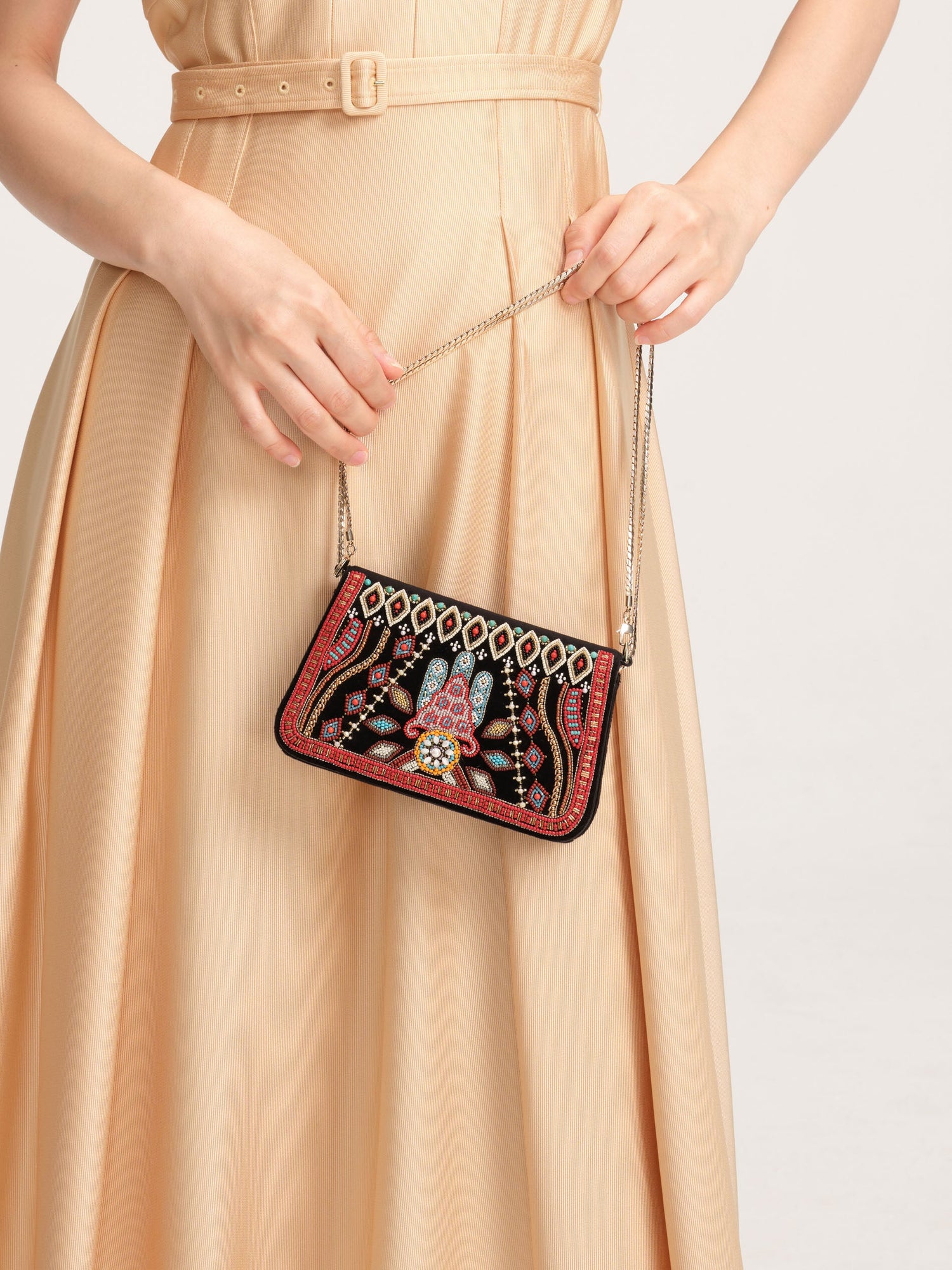 Chain Bag - Medium | Black/Brown Multi