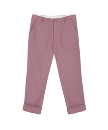 Mens | Gaius Japanese Style Trousers | Dusty Pink