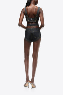 Raw Denim Butterfly Hot Short | Dark Indigo