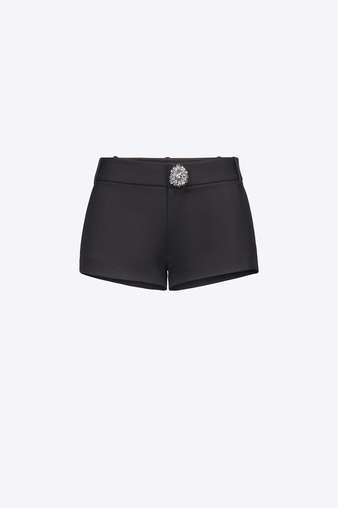 Crystal Button Short | Charcoal