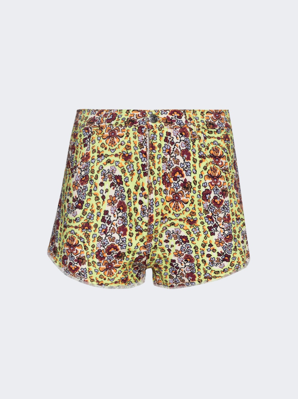 Women | Etro | Floral Denim Shorts | Verde