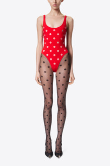 Polka Dot Bodysuit | Scarlet