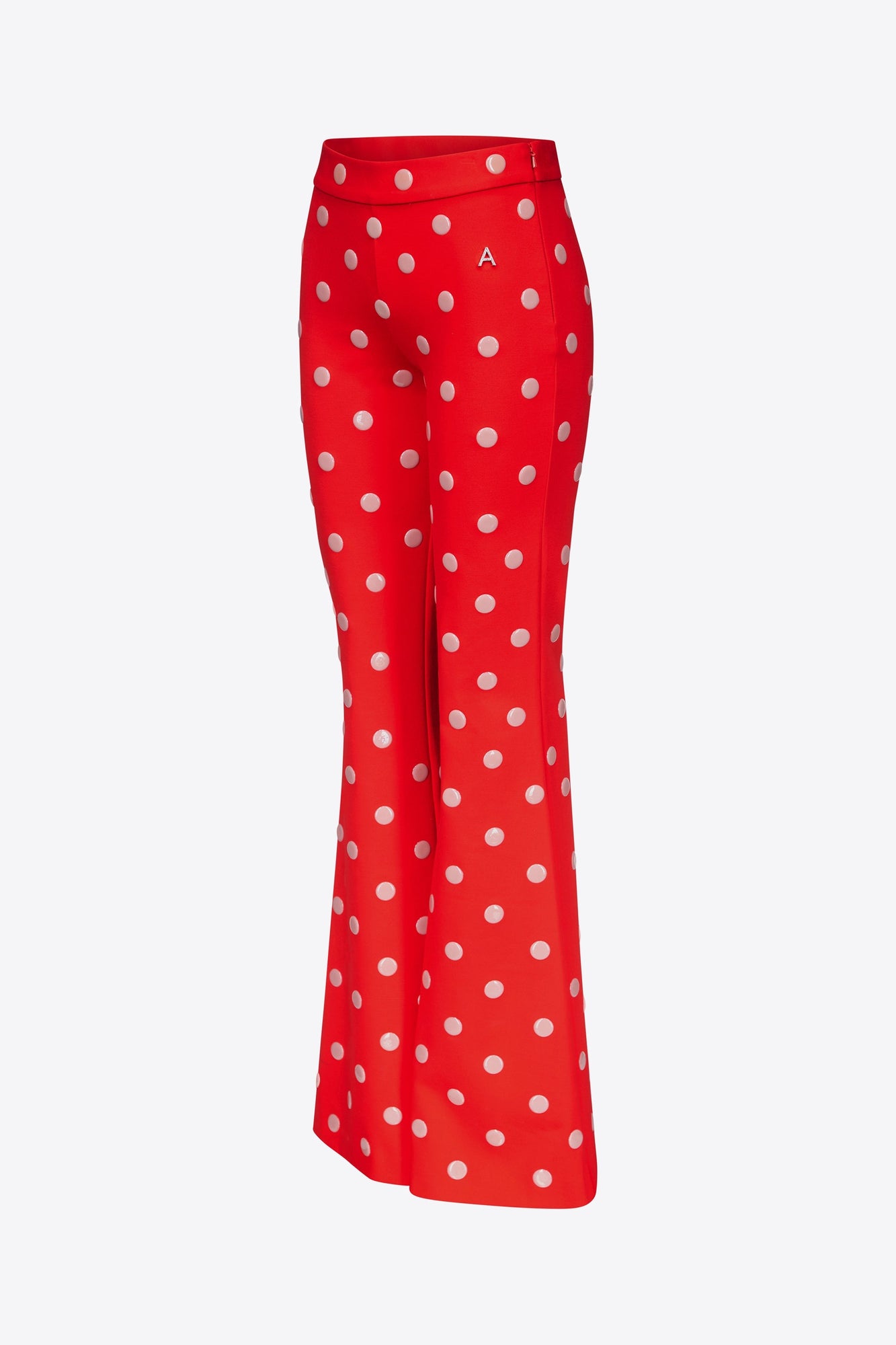 Polka Dot Flare Pant | Scarlet