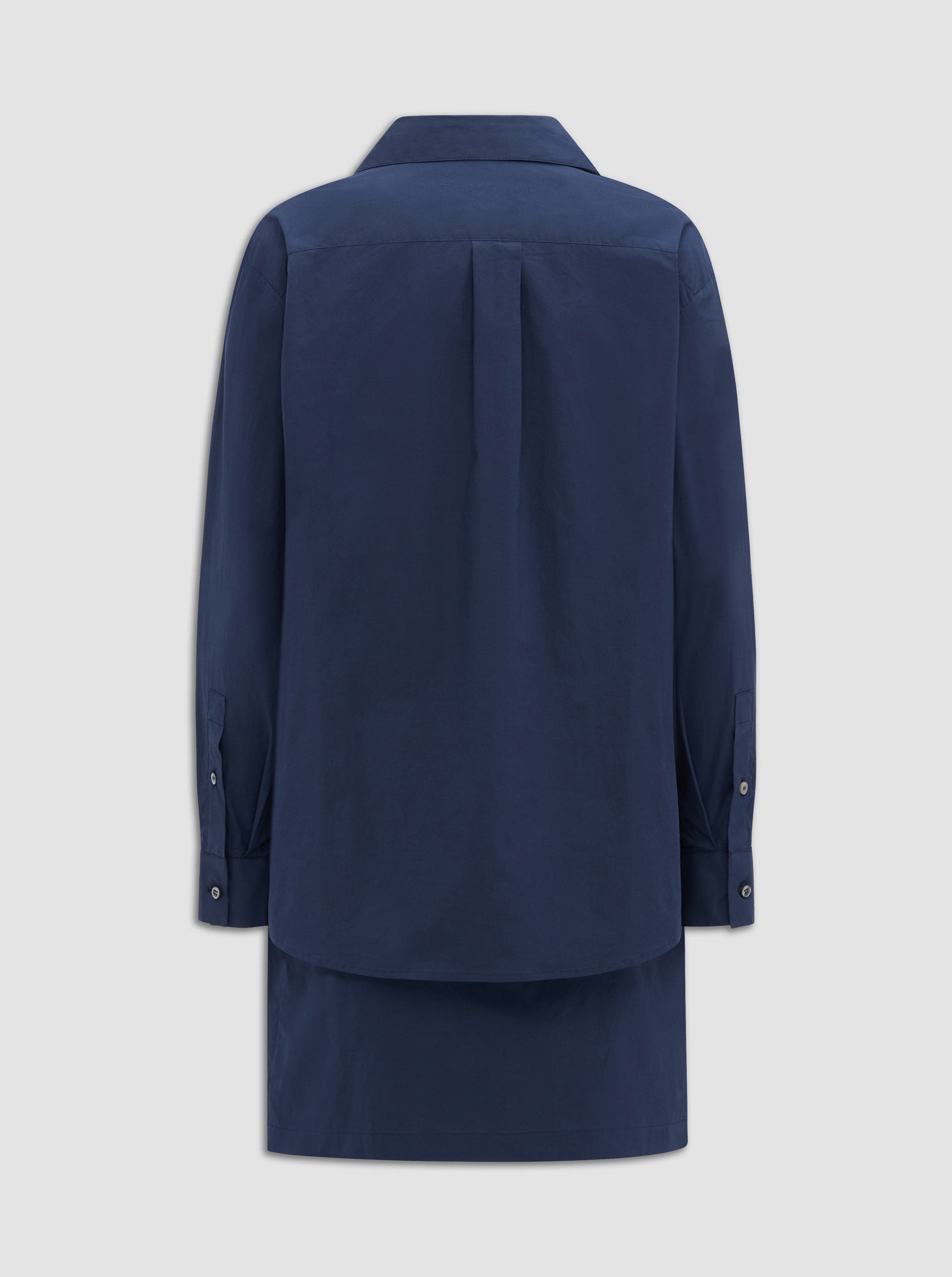 Jaxina Wrap Shirt Dress | Navy