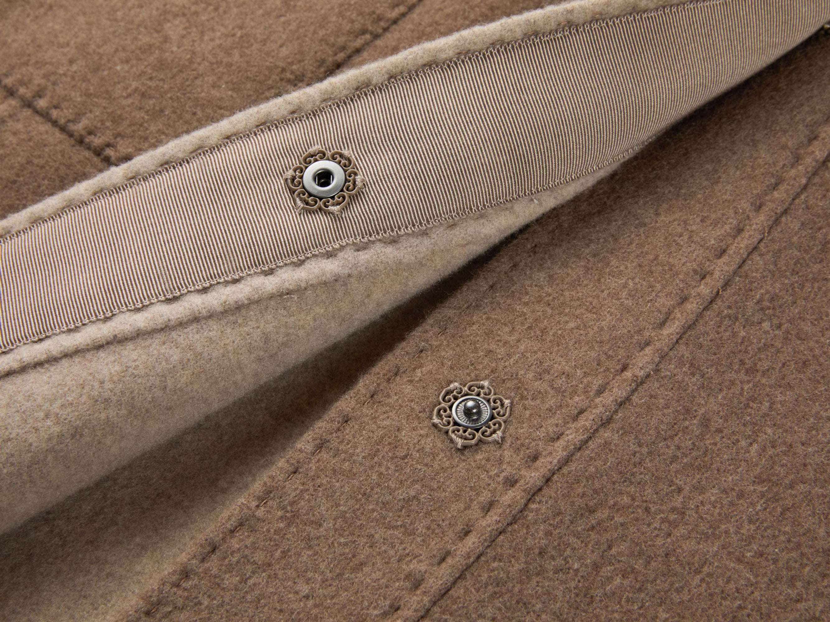 Ali Cashmere Wool-Blend Coat | Brown