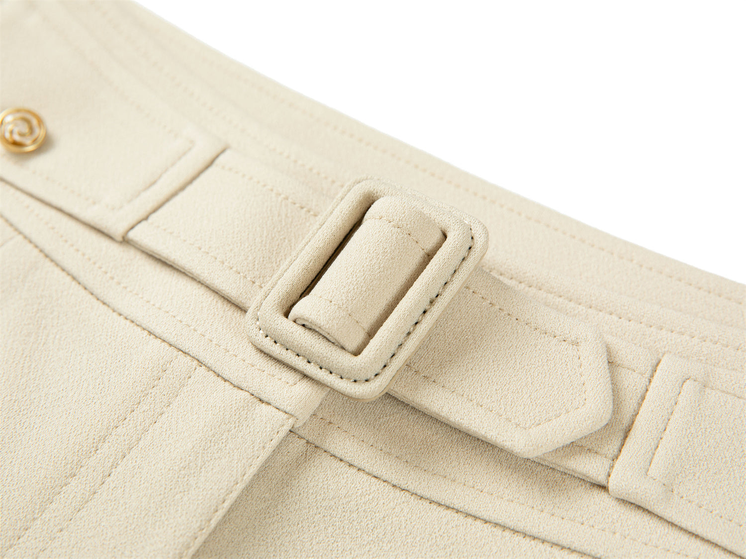 Triacetate Straight Flared Pants | Beige
