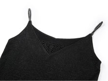 Silk-Blend V-Neck Camisole | Black