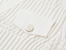 Mulberry Silk Short-Sleeve v Slim-Fit Cardigan | White