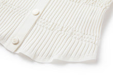 Mulberry Silk Short-Sleeve v Slim-Fit Cardigan | White
