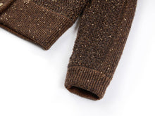 Wool Cardigan | Brown