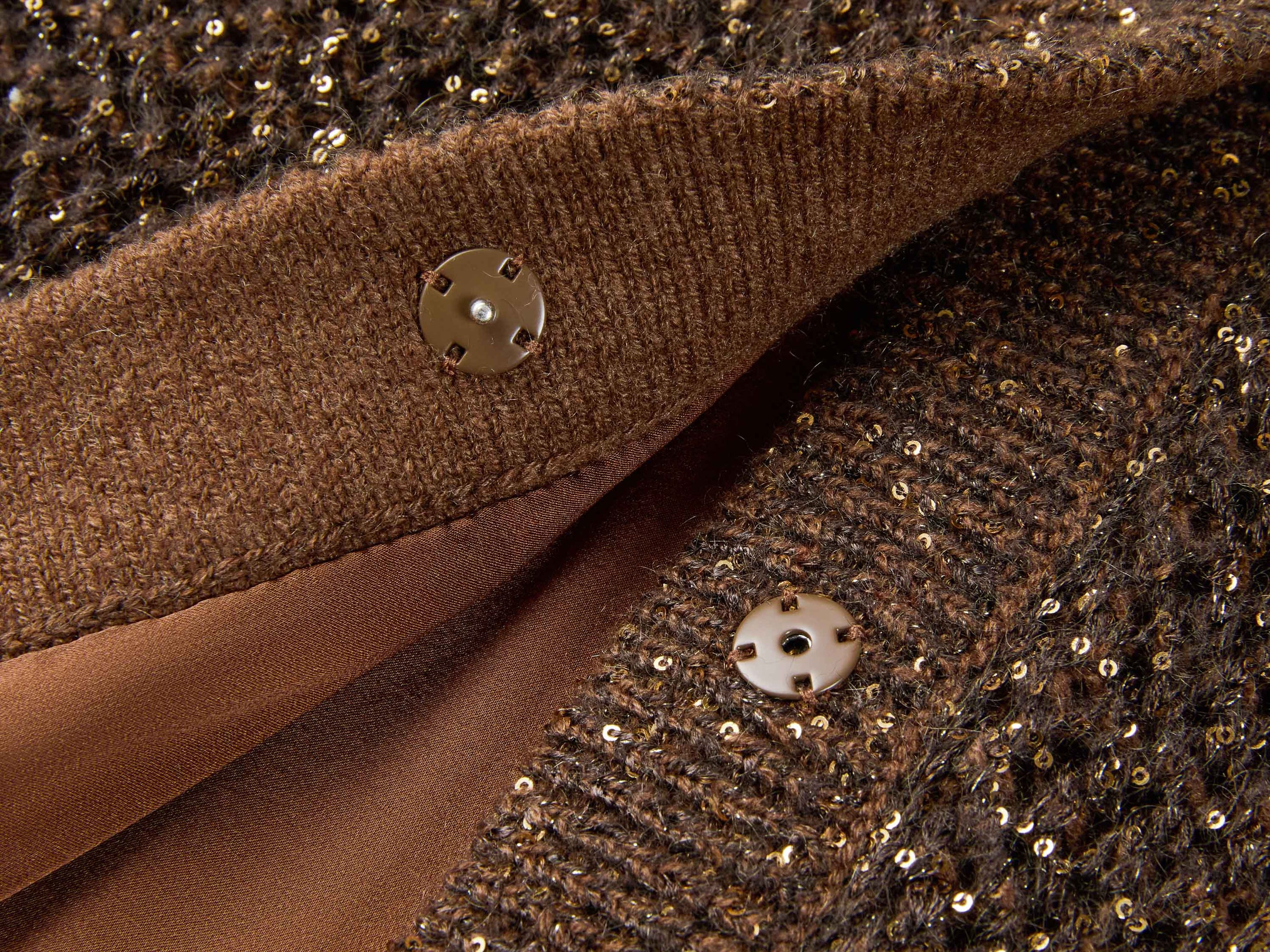 Wool Cardigan | Brown