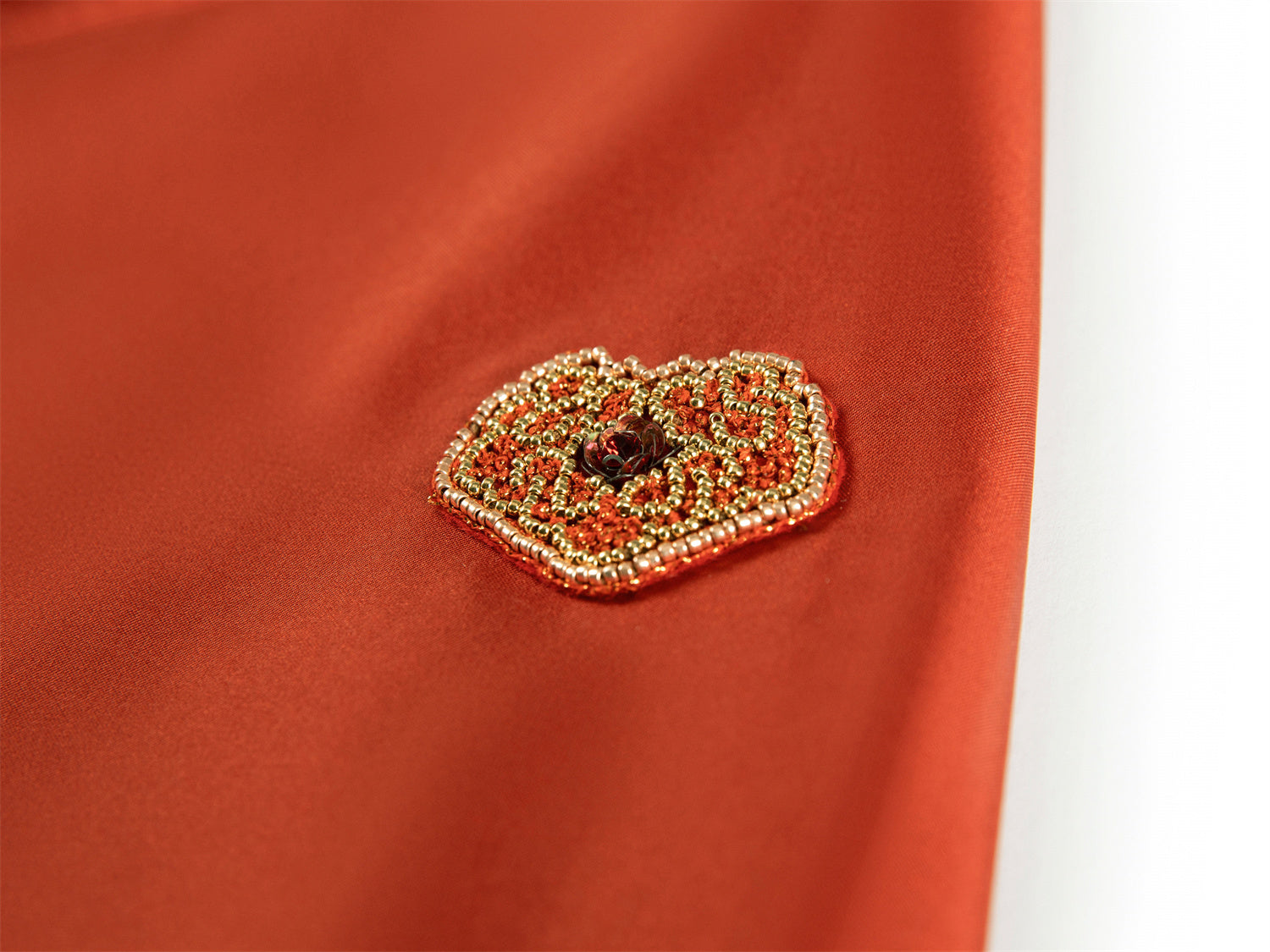 Short O-Shaped Jacket | Orange