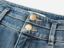 Cotton Blended Stretch Flare Pants | Blue