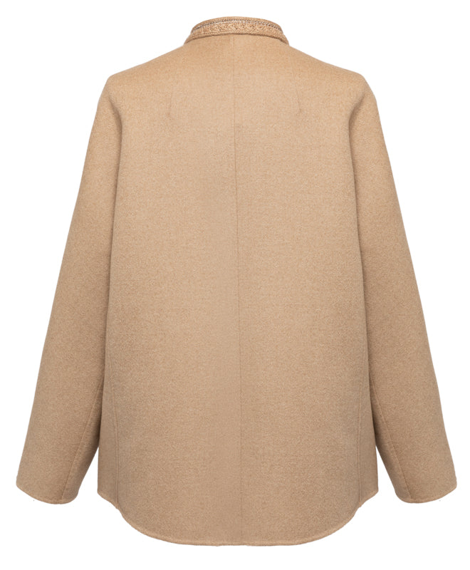 Embroidered Shirt | Camel