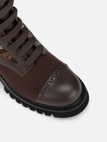 Jacquard Boot | Brown