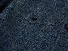 Faux Denim Jacket | Navy