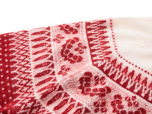 Cashmere Jacquard Cardigan | Red