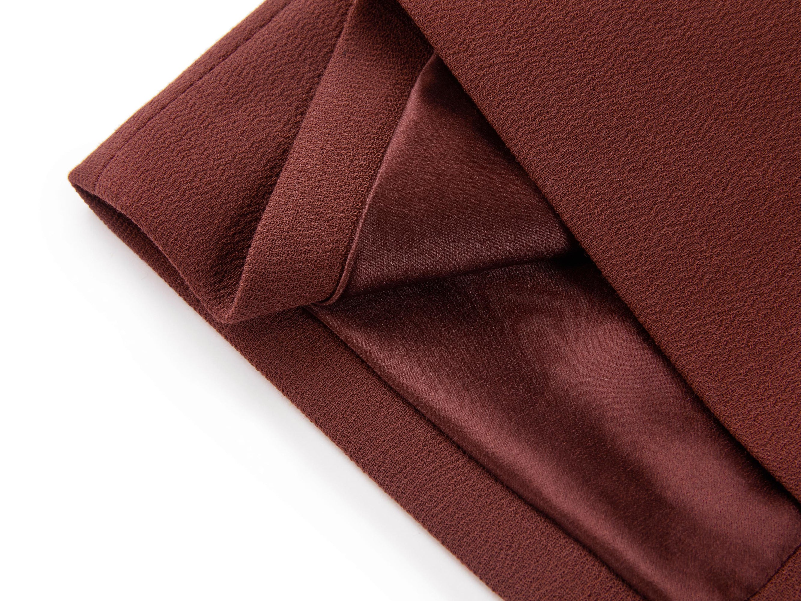 Wool Bag Skirt | Wine Red