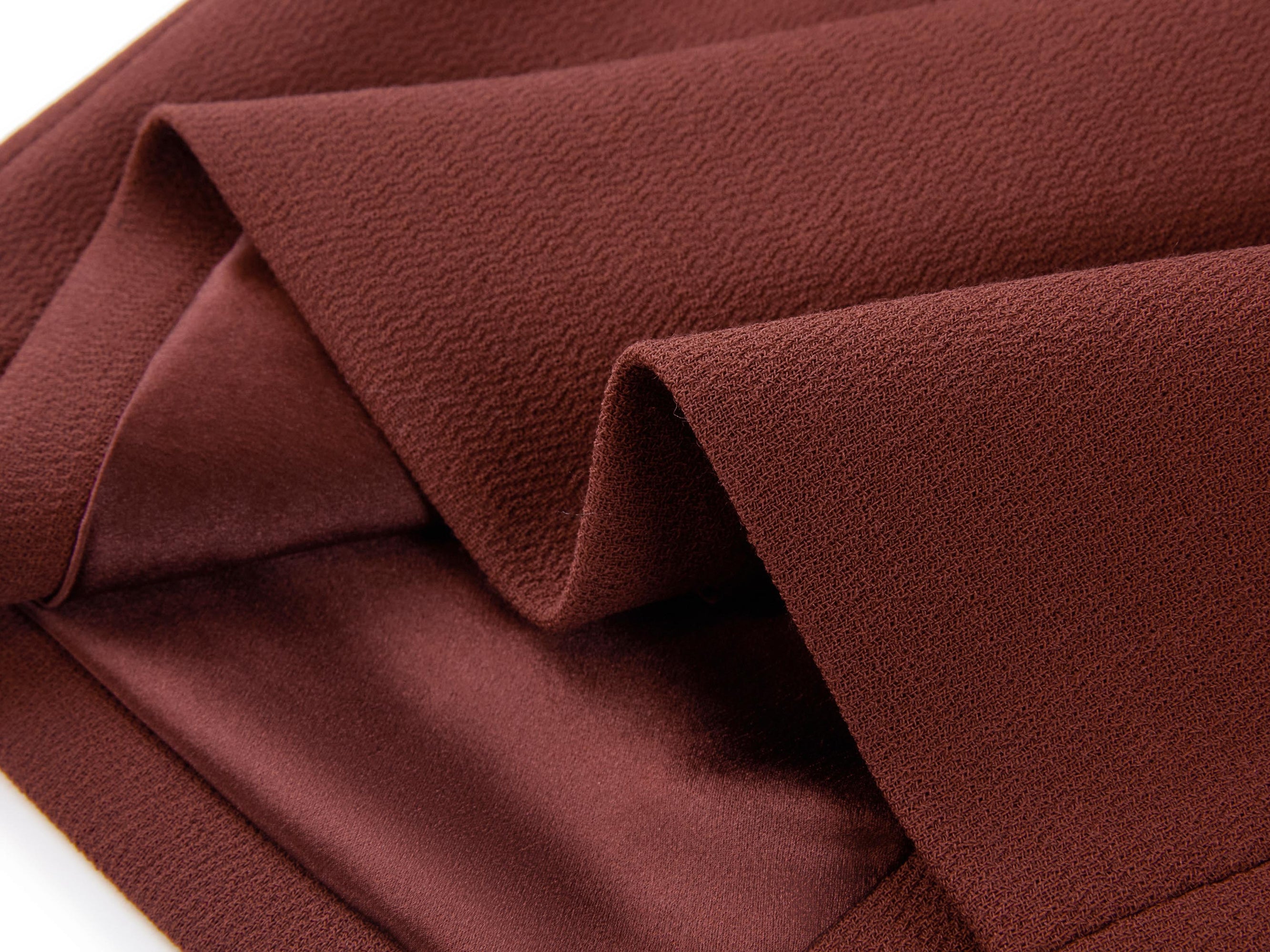 Wool Bag Skirt | Wine Red