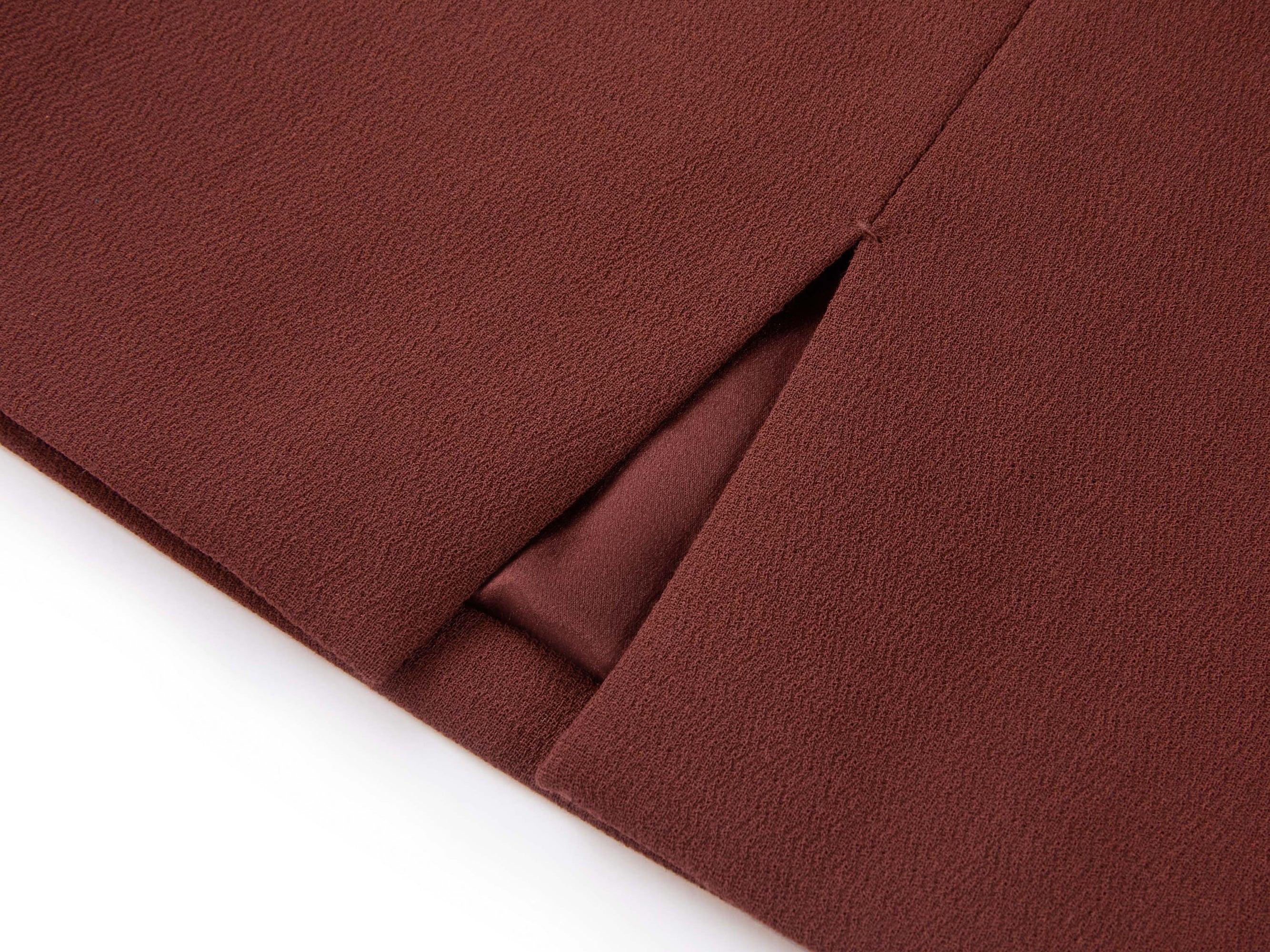 Wool Bag Skirt | Wine Red