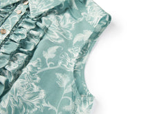 Printed Sleeveless Top | Green