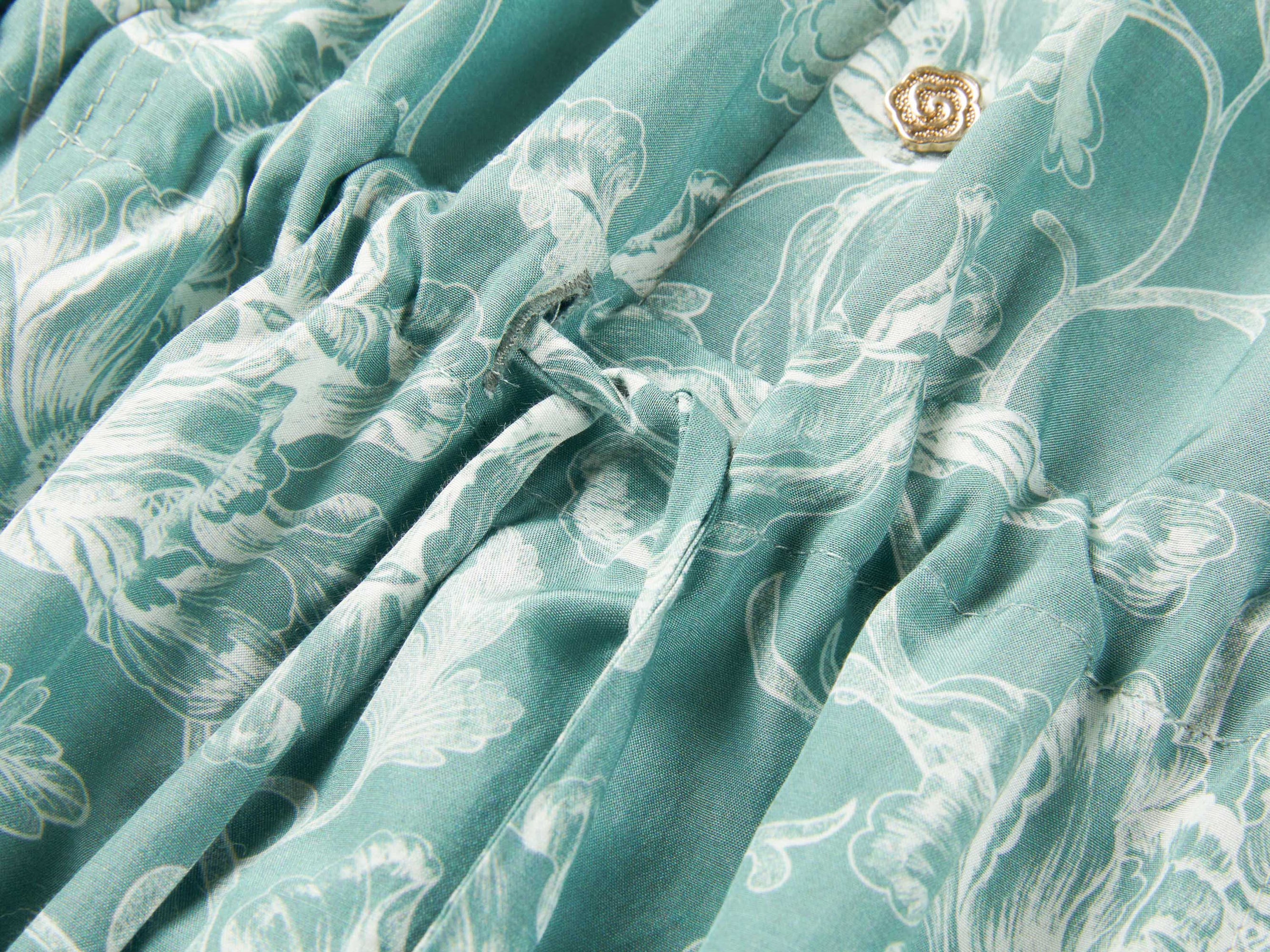 Pattern Sleeveless Dress | Green