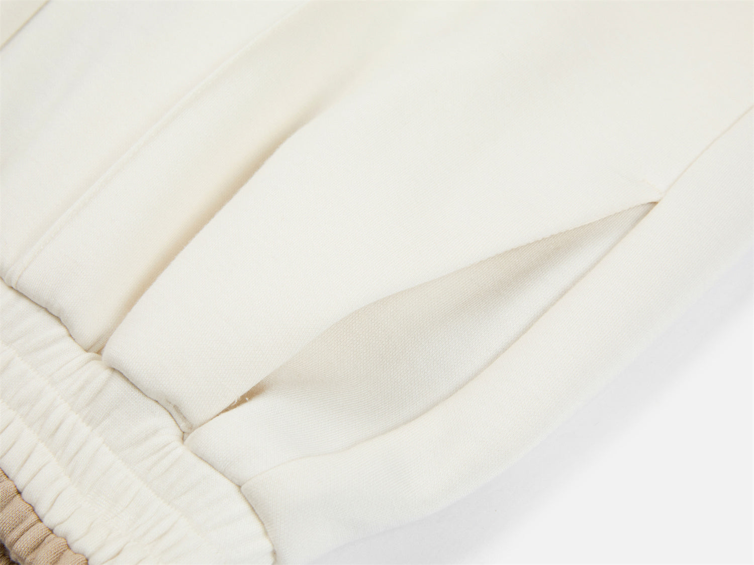 Lightweight Puffy Goose Down Pants | Beige