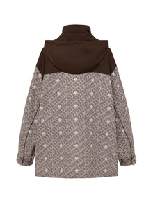 High V-Neck Jacket | Brown