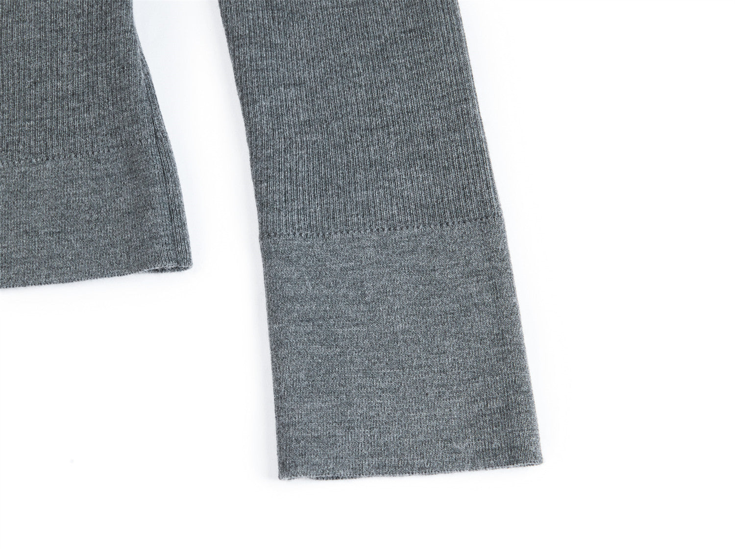 Pure Wool Knit Cardigan | Grey